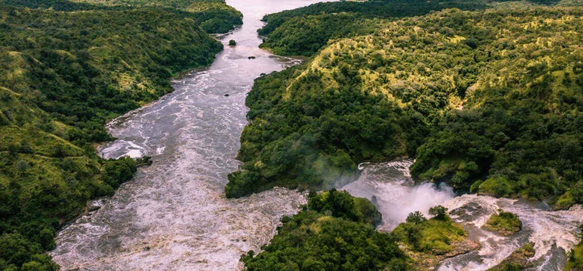 Murchison Falls National Park in Uganda: the country's largest national park, encompassing Savannah grasslands, riverine woods