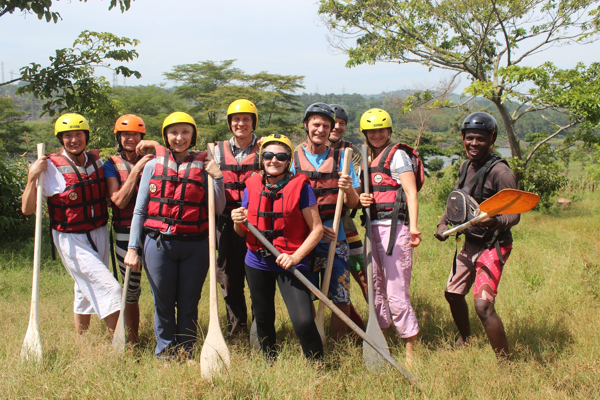 White Water rafting in Jinja with Amakula African Safaz along the Nile and through Jinja given the option to select an easy or difficult route