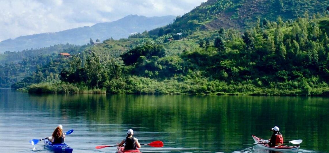 Kayaking on Lake Kivu: Undoubtedly, one of the most thrilling activities in Rwanda is kayaking on Lake Kivu. With single or double-seater kayaks,