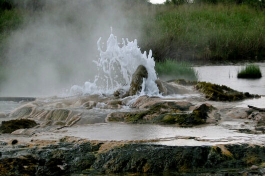 The Kitagata Hot Springs Of Uganda are famous for their natural healing abilities found along the Ishaka-Kagamba road in Sheema district