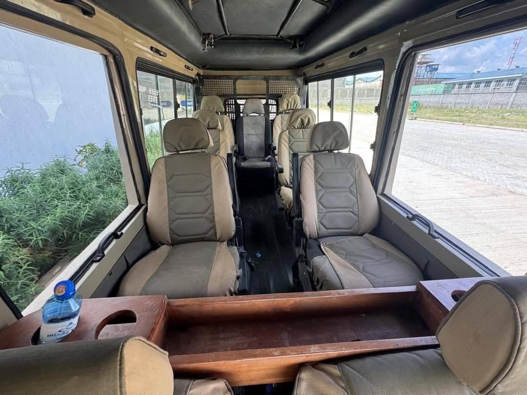 Inside our Safari jeep