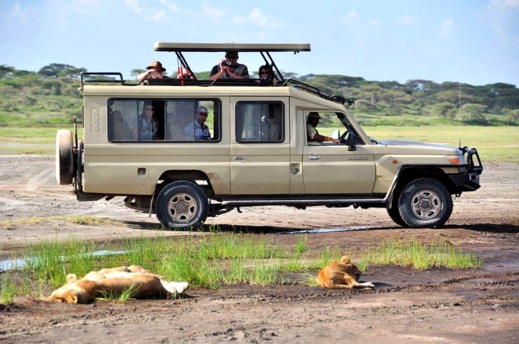 Driving Out Of Murchison Falls To Kibale